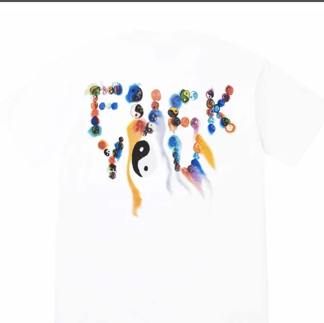 XL Black Yin S L White Yang M 23FW Chi Tai TEE YIN Printed and YANG 0602